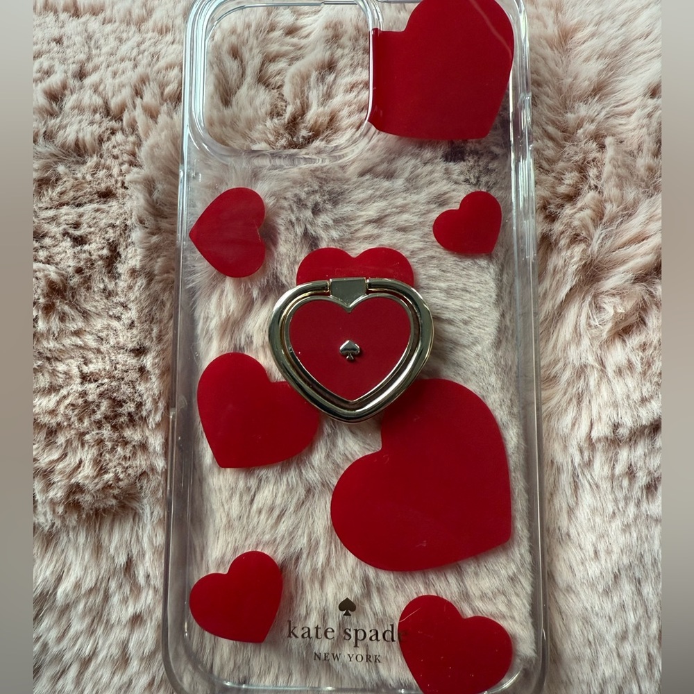 Kate Spade Red Heart Case for Cell Phones
